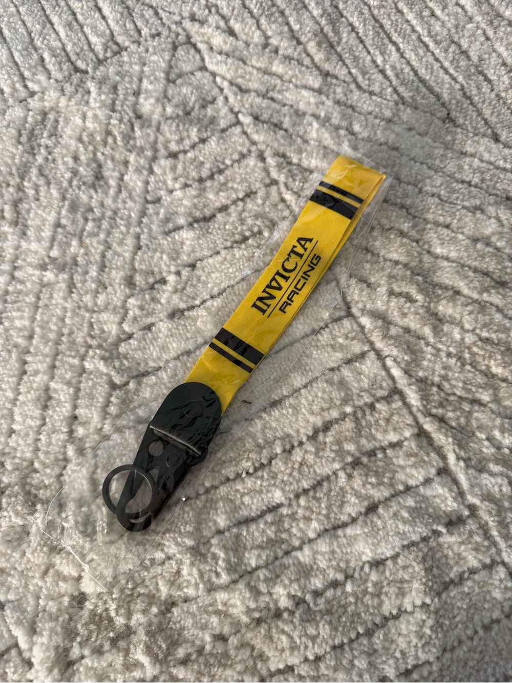 Invicta Racing Yellow Lanyard keychain new